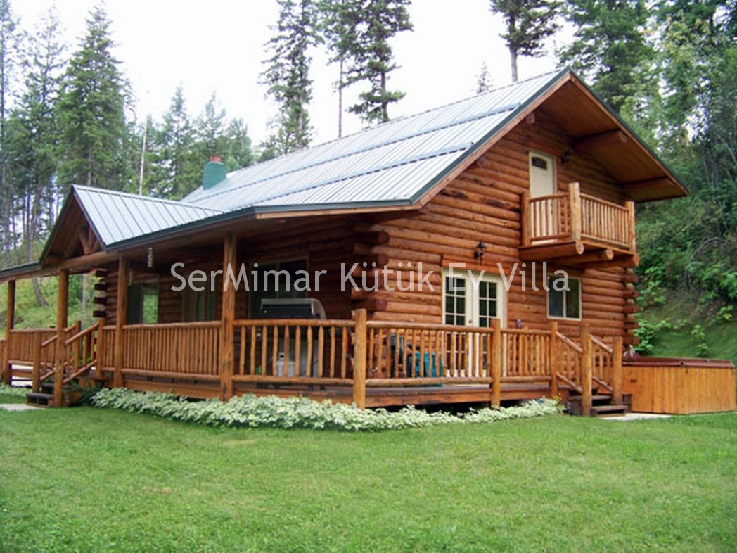 Modern Kütük Villa Modelleri Proje ve Yapım Fiyatları