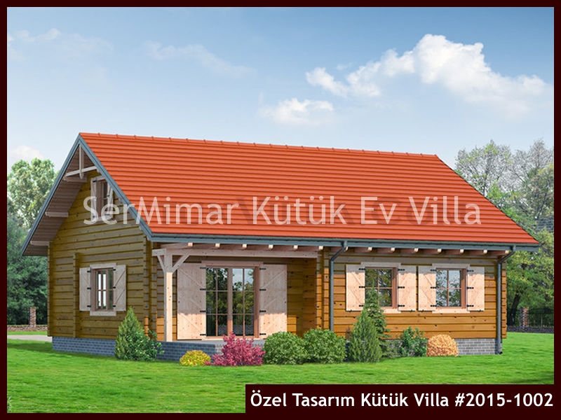 Özel Tasarım Kütük Villa #2015-1002 Kütük Ev İç/Dış Görseli 3