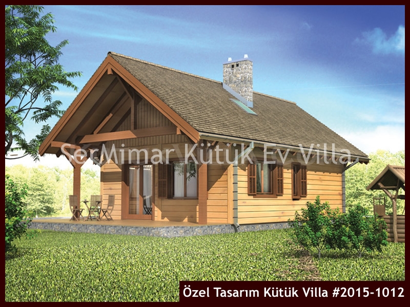 Özel Tasarım Kütük Villa #2015-1012 Kütük Ev İç/Dış Görseli 3
