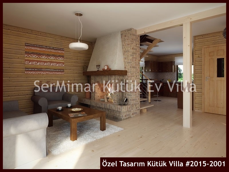 Özel Tasarım Kütük Villa #2015-2001 Kütük Ev İç/Dış Görseli 6
