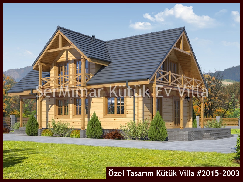 Özel Tasarım Kütük Villa #2015-2003