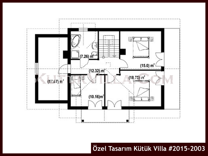 Özel Tasarım Kütük Villa #2015-2003 Kütük Ev İç/Dış Görseli 3