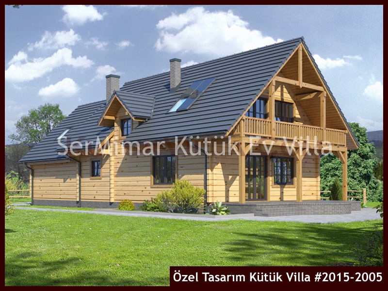 Özel Tasarım Kütük Villa #2015-2005 Kütük Ev İç/Dış Görseli 4