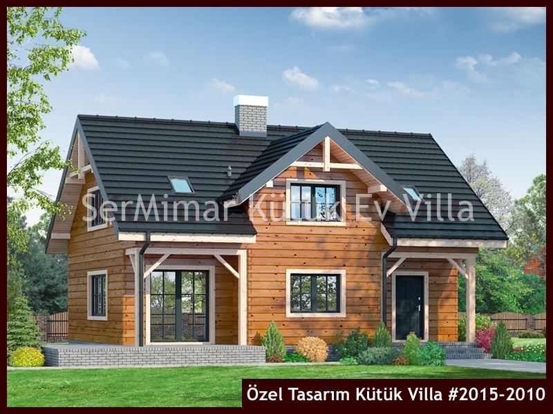 Özel Tasarım Kütük Villa #2015-2010 Ahşap Villa