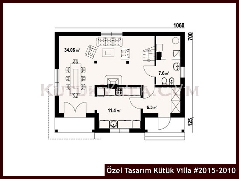 Özel Tasarım Kütük Villa #2015-2010 Kütük Ev İç/Dış Görseli 2