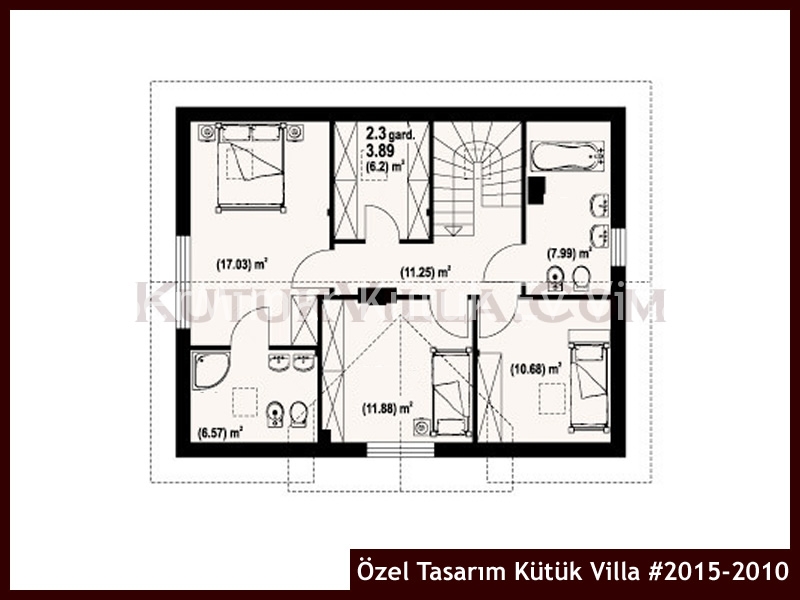 Özel Tasarım Kütük Villa #2015-2010 Kütük Ev İç/Dış Görseli 3