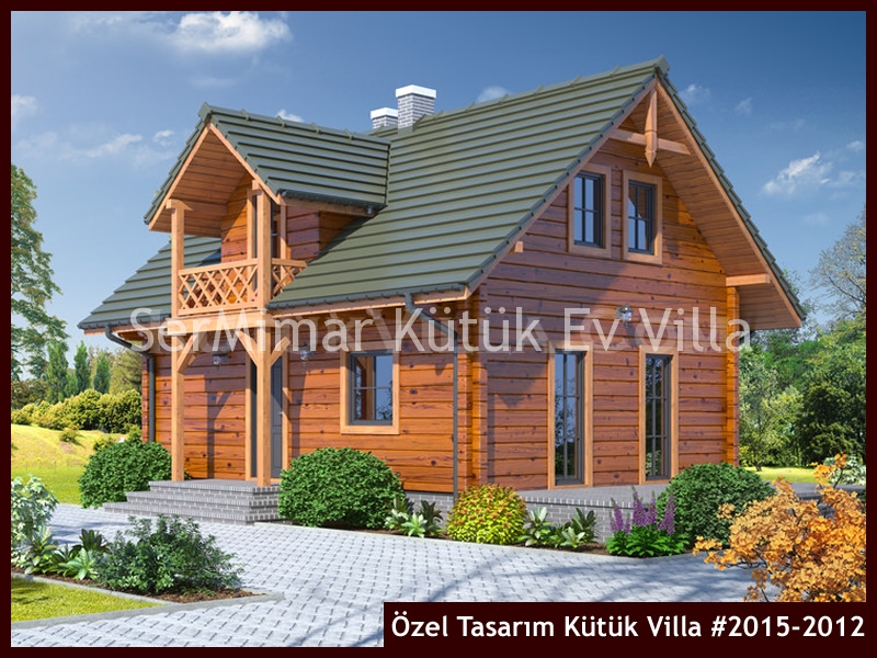 Özel Tasarım Kütük Villa #2015-2012 Ahşap Villa
