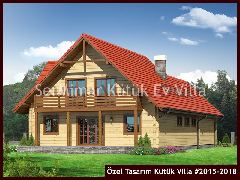 Özel Tasarım Kütük Villa #2015-2018 Kütük Ev İç/Dış Görseli 4