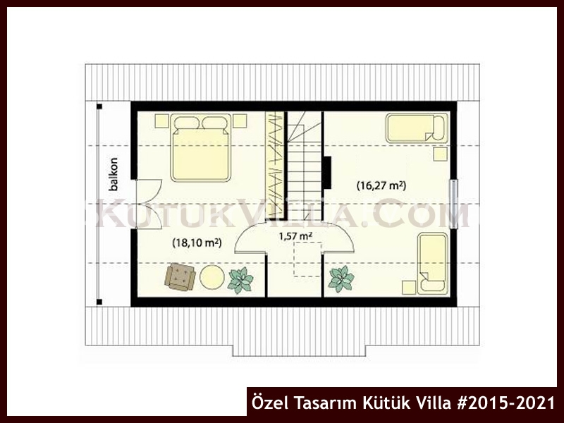 Özel Tasarım Kütük Villa #2015-2021 Kütük Ev İç/Dış Görseli 3