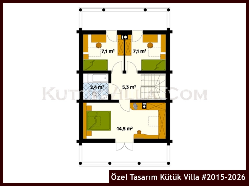 Özel Tasarım Kütük Villa #2015-2026 Kütük Ev İç/Dış Görseli 3