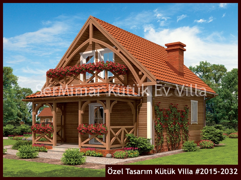 Özel Tasarım Kütük Villa #2015-2032 Ahşap Villa