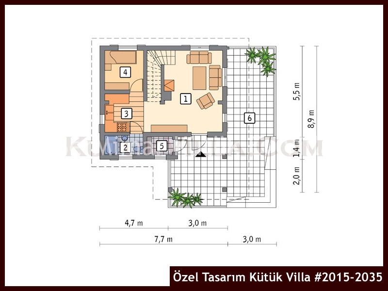 Özel Tasarım Kütük Villa #2015-2035 Kütük Ev İç/Dış Görseli 2