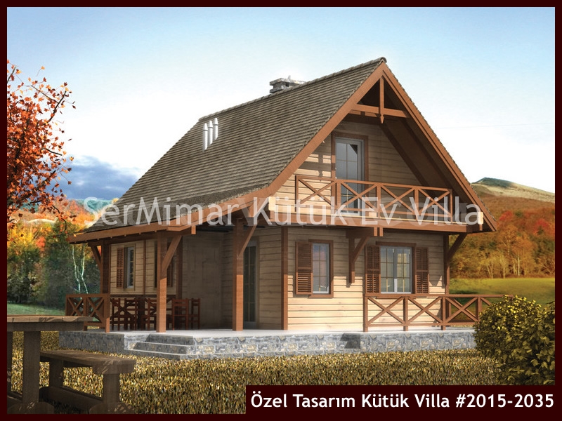 Özel Tasarım Kütük Villa #2015-2035 Kütük Ev İç/Dış Görseli 4