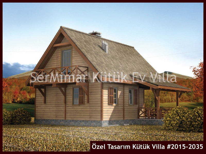 Özel Tasarım Kütük Villa #2015-2035 Kütük Ev İç/Dış Görseli 5