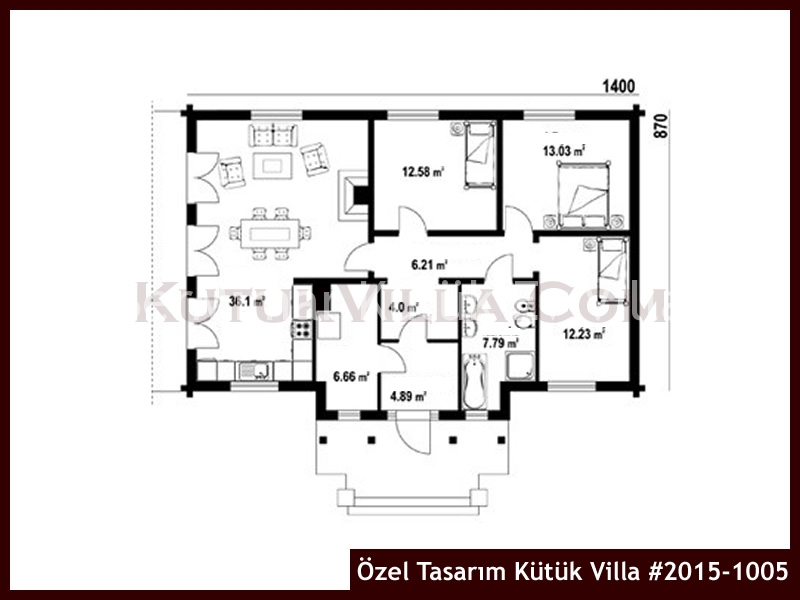 Özel Tasarım Kütük Villa #2015-1005