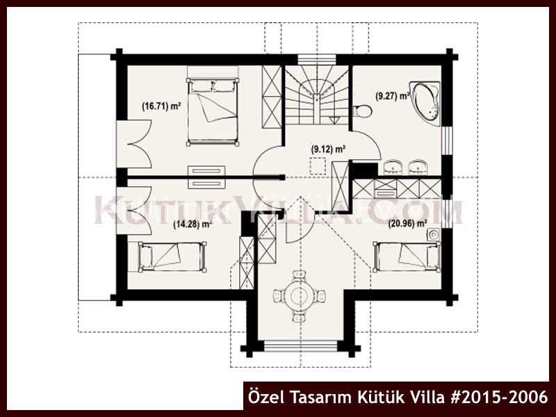 Özel Tasarım Kütük Villa #2015-2006