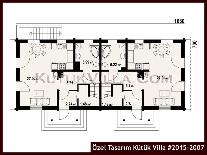Özel Tasarım Kütük Villa #2015-2007