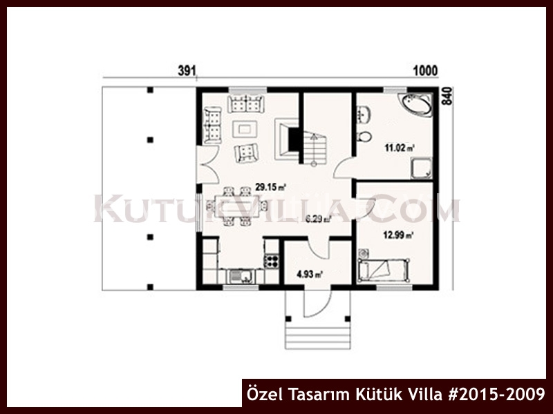 Özel Tasarım Kütük Villa #2015-2009