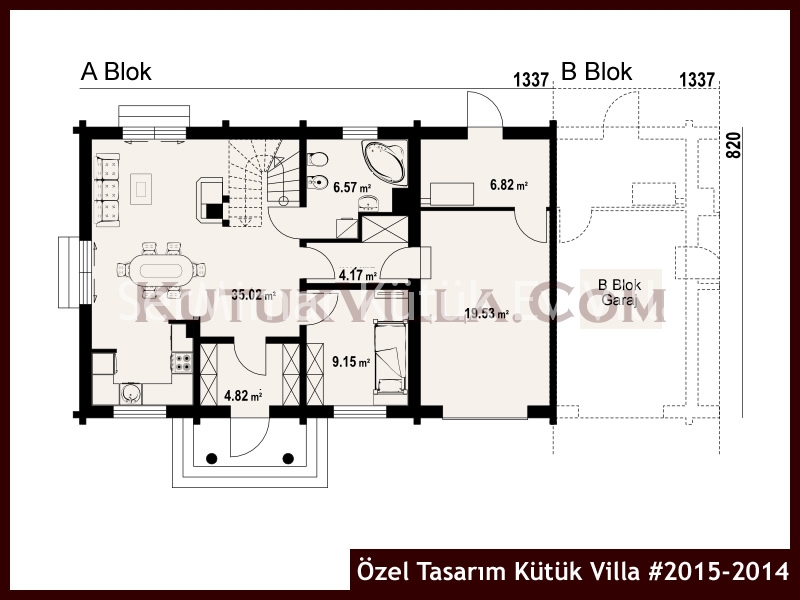 Özel Tasarım Kütük Villa #2015-2014