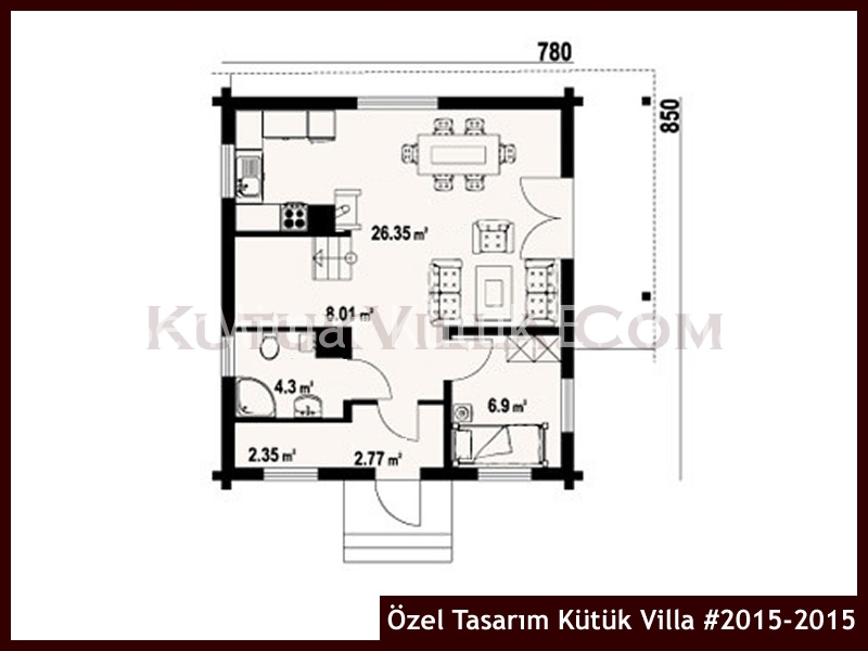 Özel Tasarım Kütük Villa #2015-2015