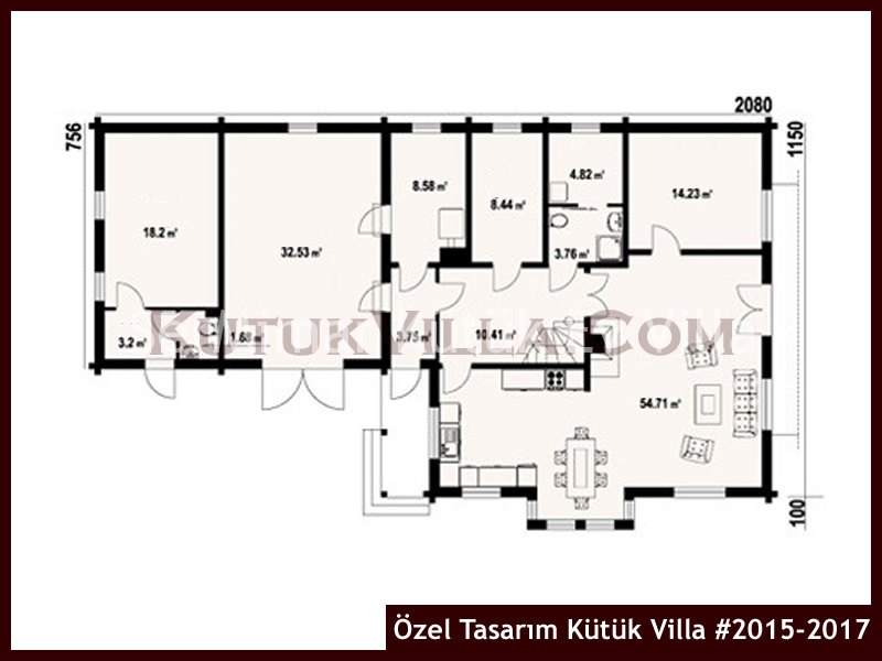 Özel Tasarım Kütük Villa #2015-2017