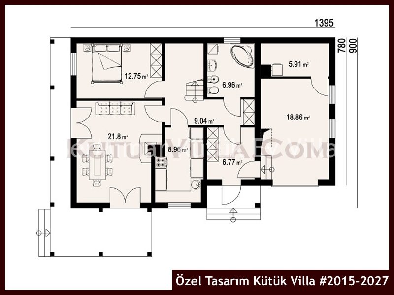 Özel Tasarım Kütük Villa #2015-2027
