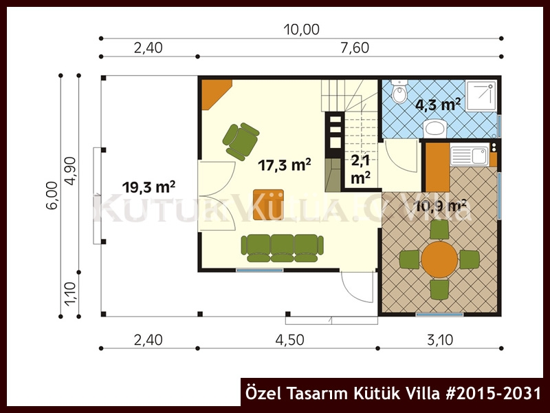 Özel Tasarım Kütük Villa #2015-2031