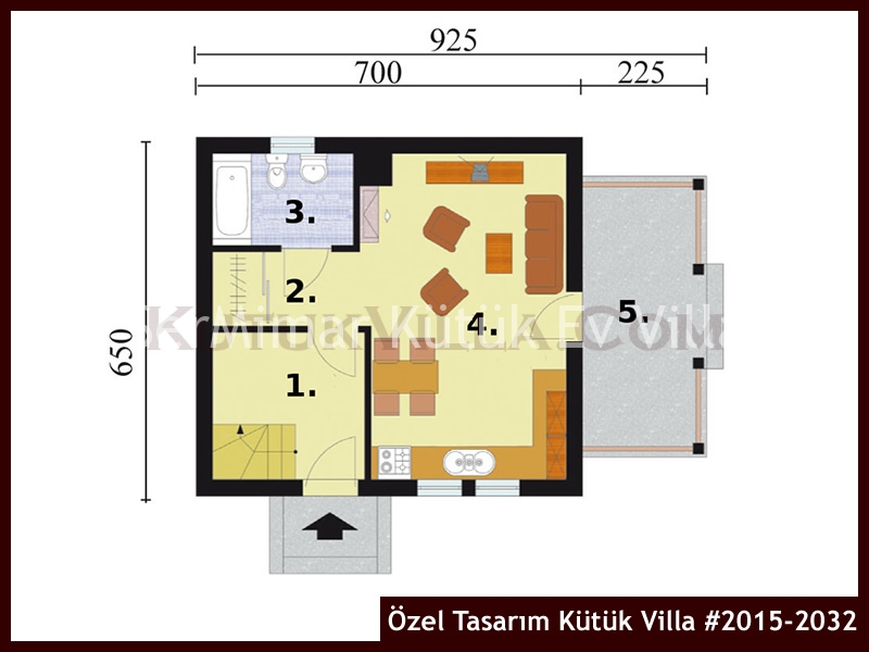 Özel Tasarım Kütük Villa #2015-2032